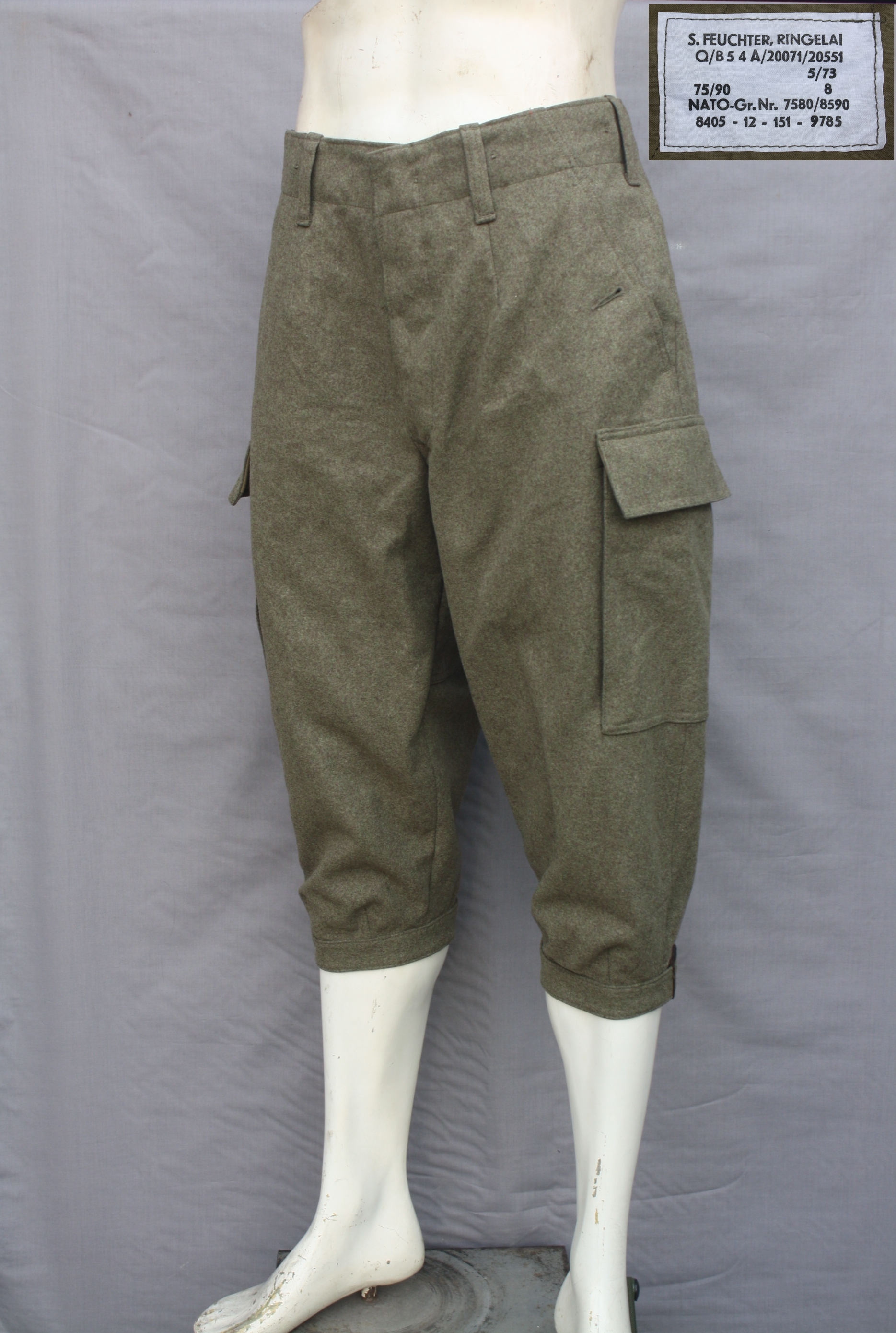 กางเกงทหารเยอรมัน ผ้า wool