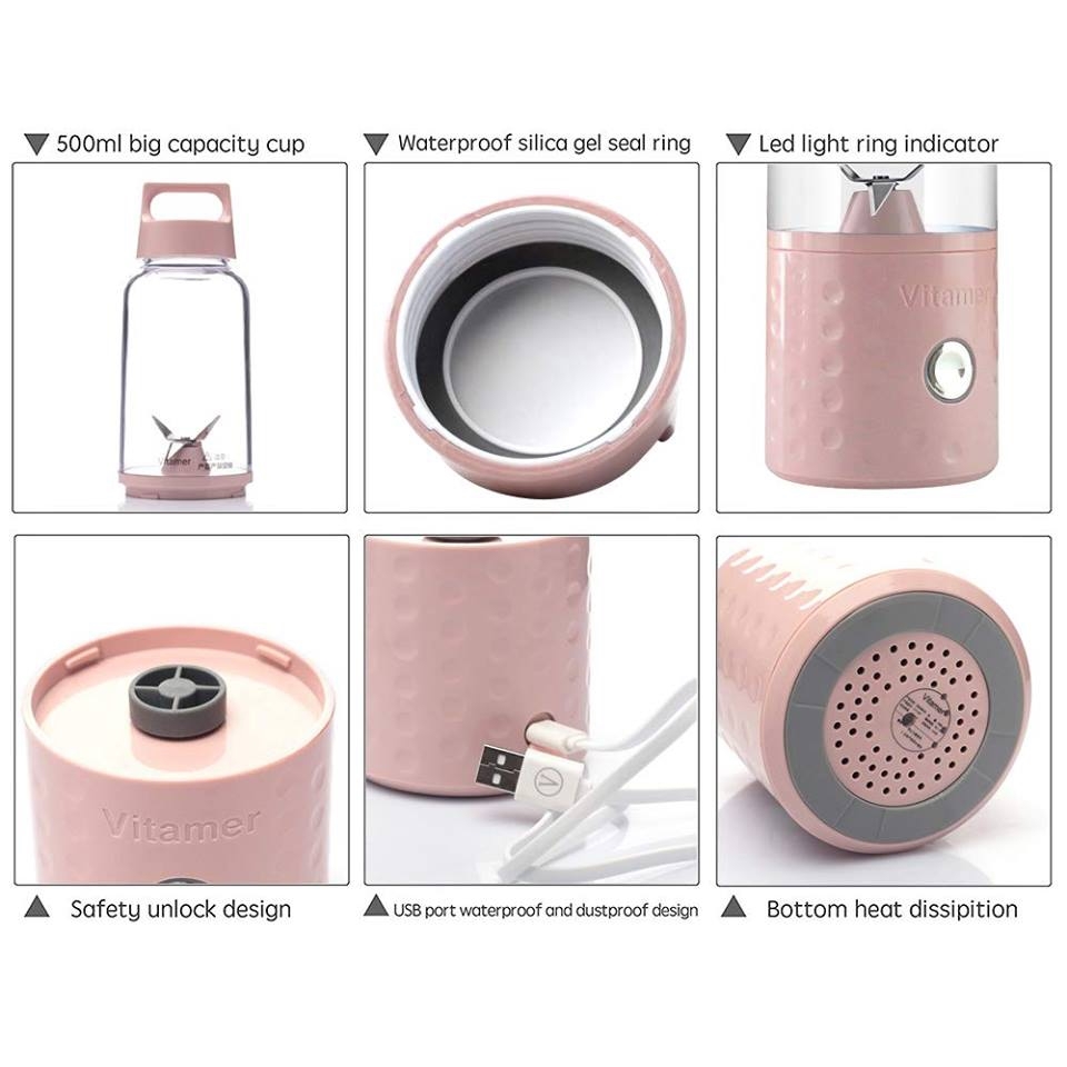 เครื่องปั่นพกพา ปั่นเพื่อผู้สูงอายุ ปั่นอเนกประสงค์ ปั่นเพื่อสุขภาพ ปั่นสมูทตี้ ขนาด500ml ของแท้ 💯%