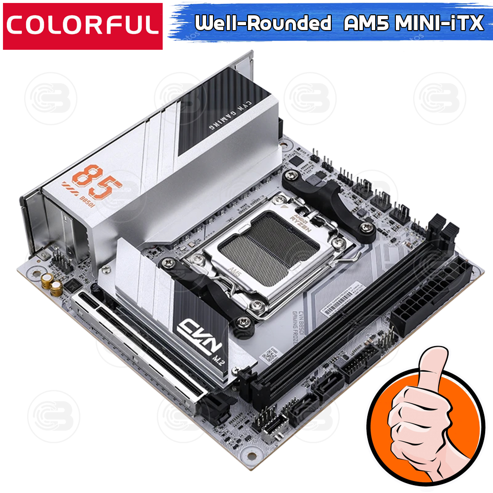 [CoolBlasterThai] COLORFUL MAINBOARD CVN B850I GAMING FROZEN V14 AMD AM5 DDR5 Mini-iTX ประกัน 3 ปี