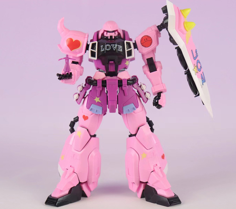 พร้อมส่ง Flash Model MG 1/100 Zaku Pink Warrior LIVE CONCERT [Huanying]