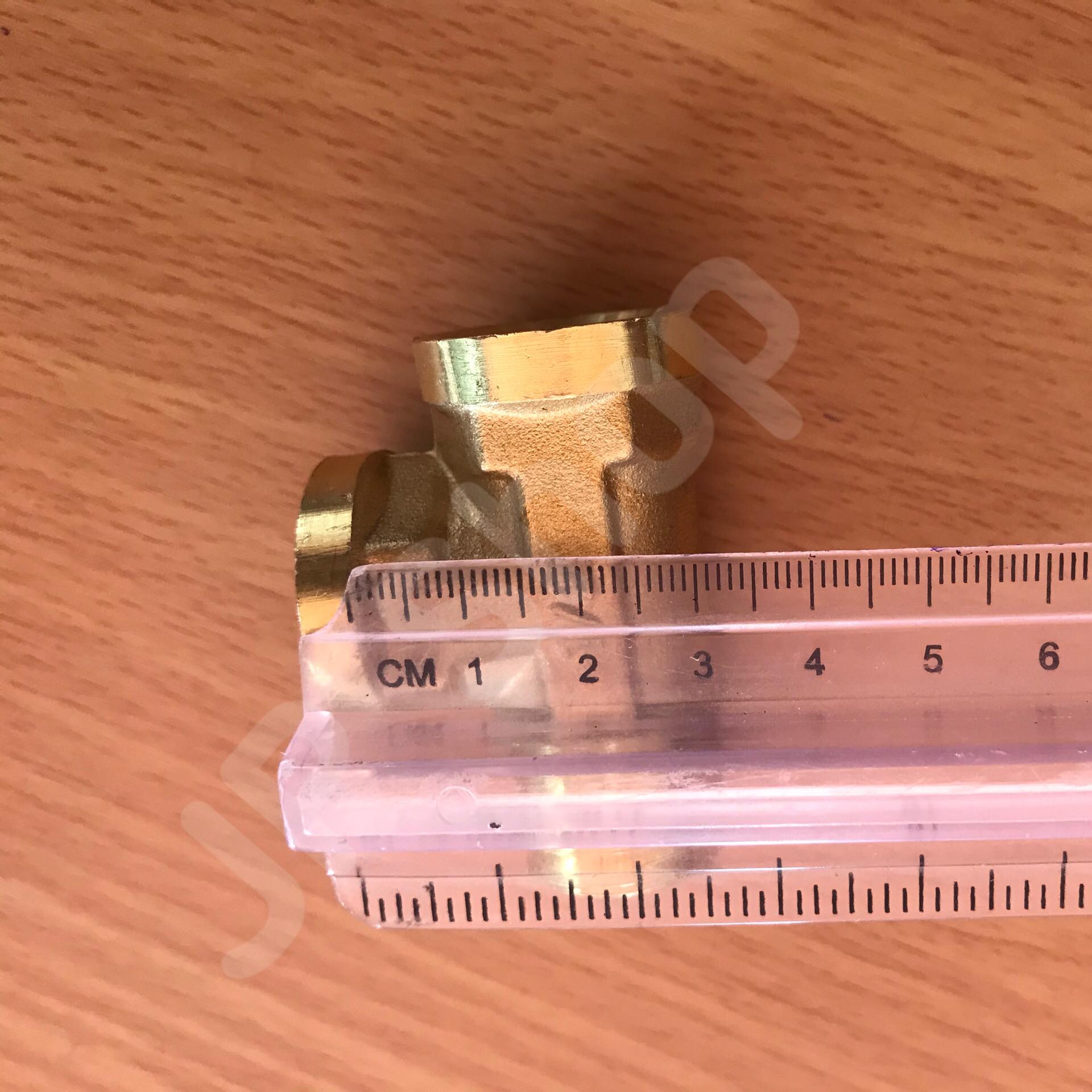 ข้อต่อทองเหลืองสามทางขนาด 4 หุน เกลียวนอก1 เกลียวใน 2 ข้อต่อ เกลียวนอก-ใน-ใน ทองเหลือง สามทาง #2254