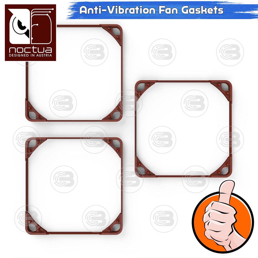 [CoolBlasterThai] Noctua NA-SAVG1 Anti-vibration Gaskets For 120 mm Fan (Set Of 3)