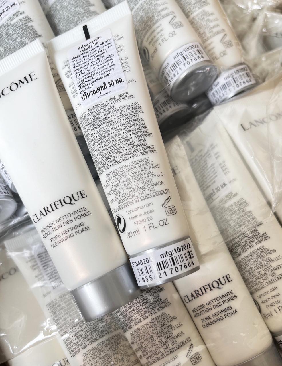 Lancome Clarifique Pore Refining Cleansing Foam 30ml. โฟมล้างหน้า