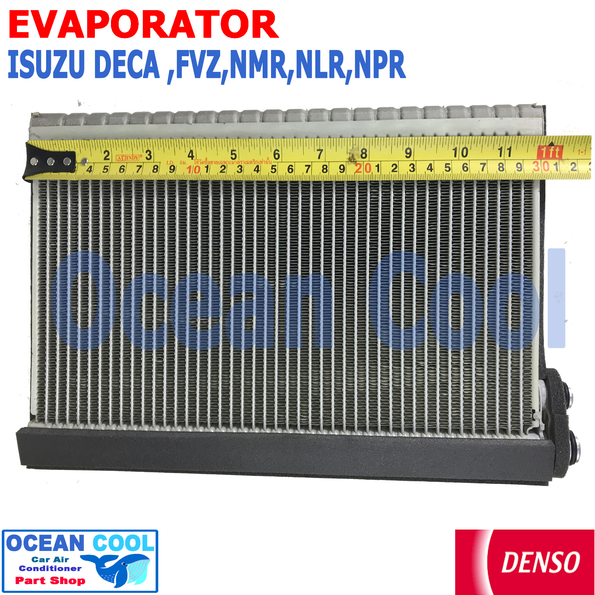 คอยล์เย็น อีซูซุ เดก้า , เอลฟ์ , ฮีโน่ เมก้า 500 , ELF EVA0094 DENSO แท้ รหัส 447610-3141 EVAPORATOR Isuzu Deca , FVZ , NMR , NLR , NPR , Hino Mega 500 อะไหล่ แอร์ รถยนต์ ตู้แอร์ รังผึ้ง