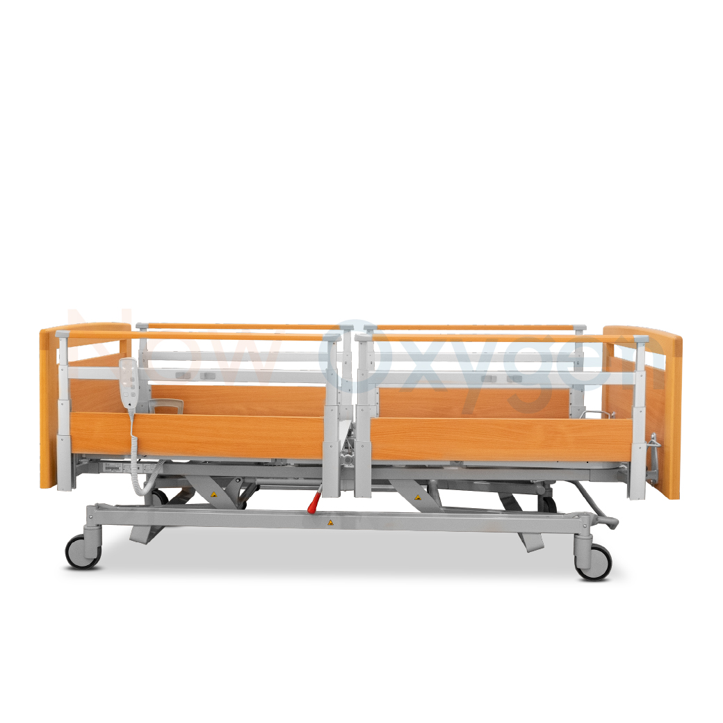 เตียงผู้ป่วยสูงอายุไฟฟ้า ดีไซน์แบบไม้ 7 ฟังก์ชั่น ยี่ห้อ HAELVOET รุ่น Lago Care รับประกันศูนย์ไทย 6 ปี