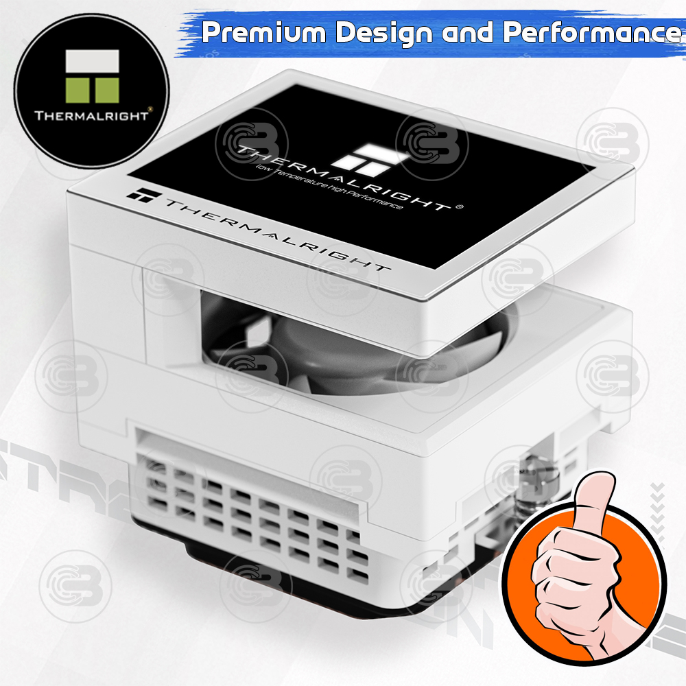 [CoolBlasterThai] Thermalright Stream Vision 360 WHITE 3.5-Inch Screen AIO Liquid CPU Cooler (AM5/LGA1851 Ready) ประกัน 5 ปี