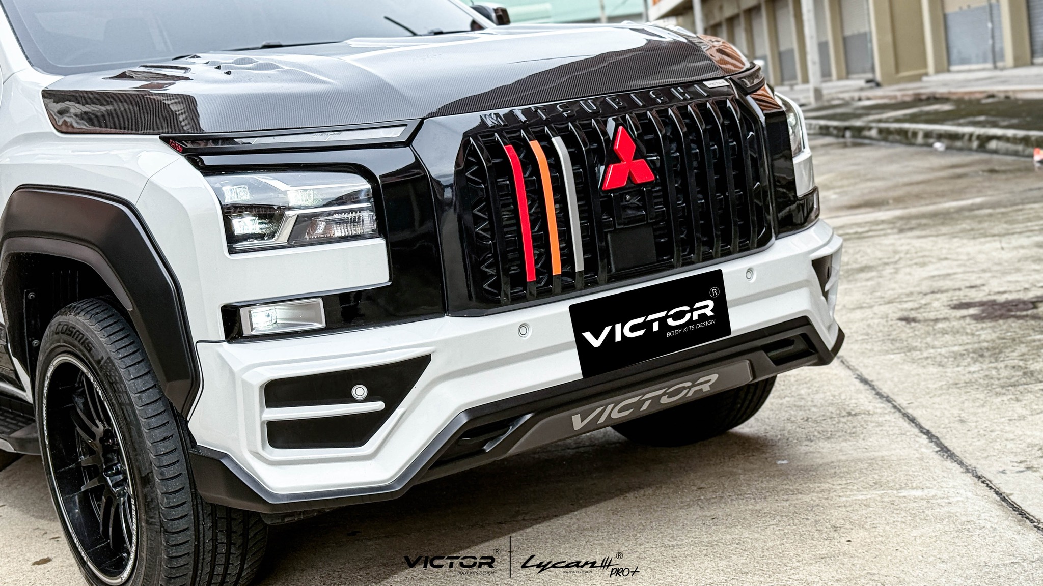 ชุดแต่ง ชุดสเกิร์ต MITSUBISHI TRIRON 2023 รุ่น VICTOR V.2