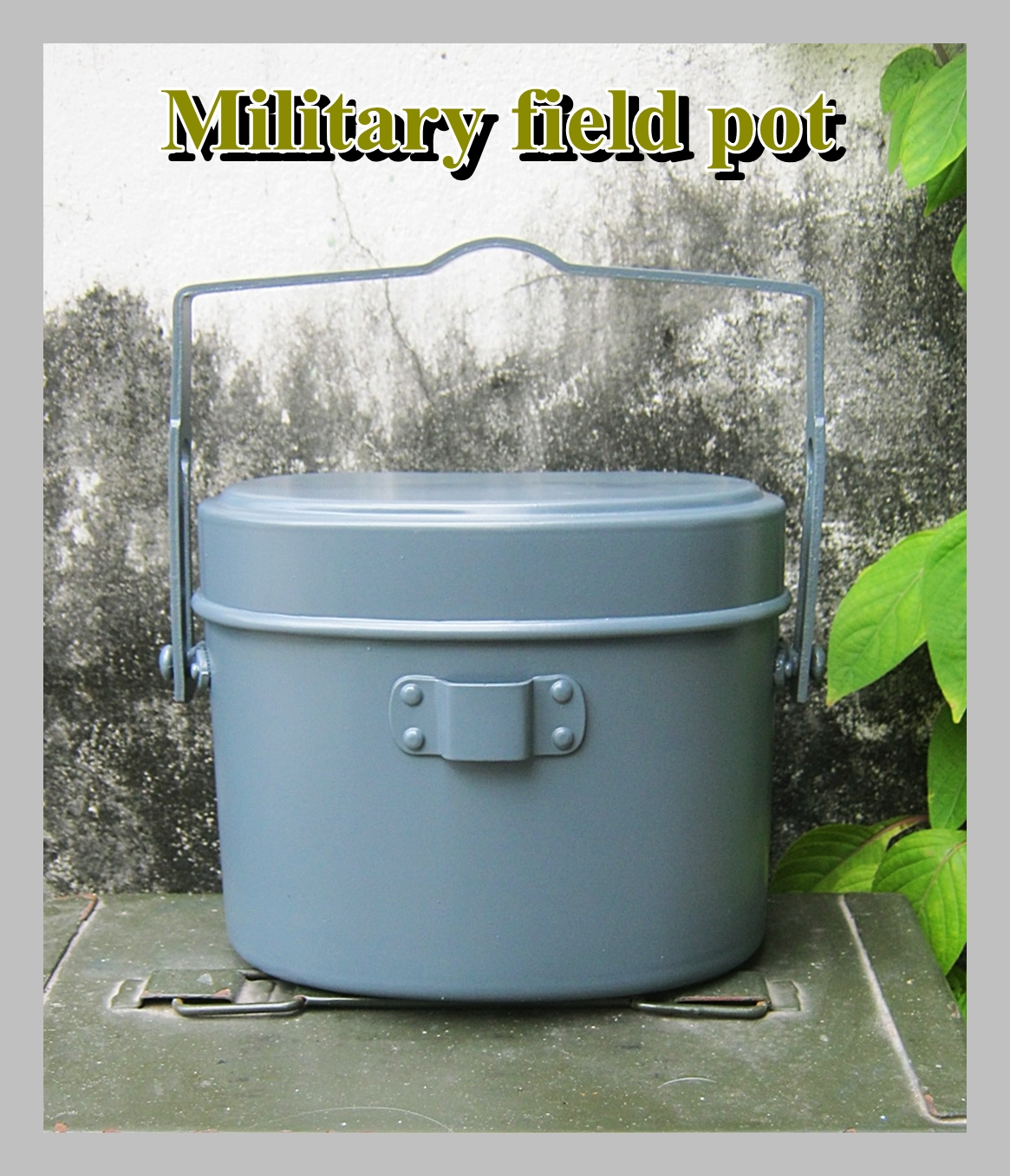 Army field pots, หม้อสนาม ผลิตใหม่ สีเทา