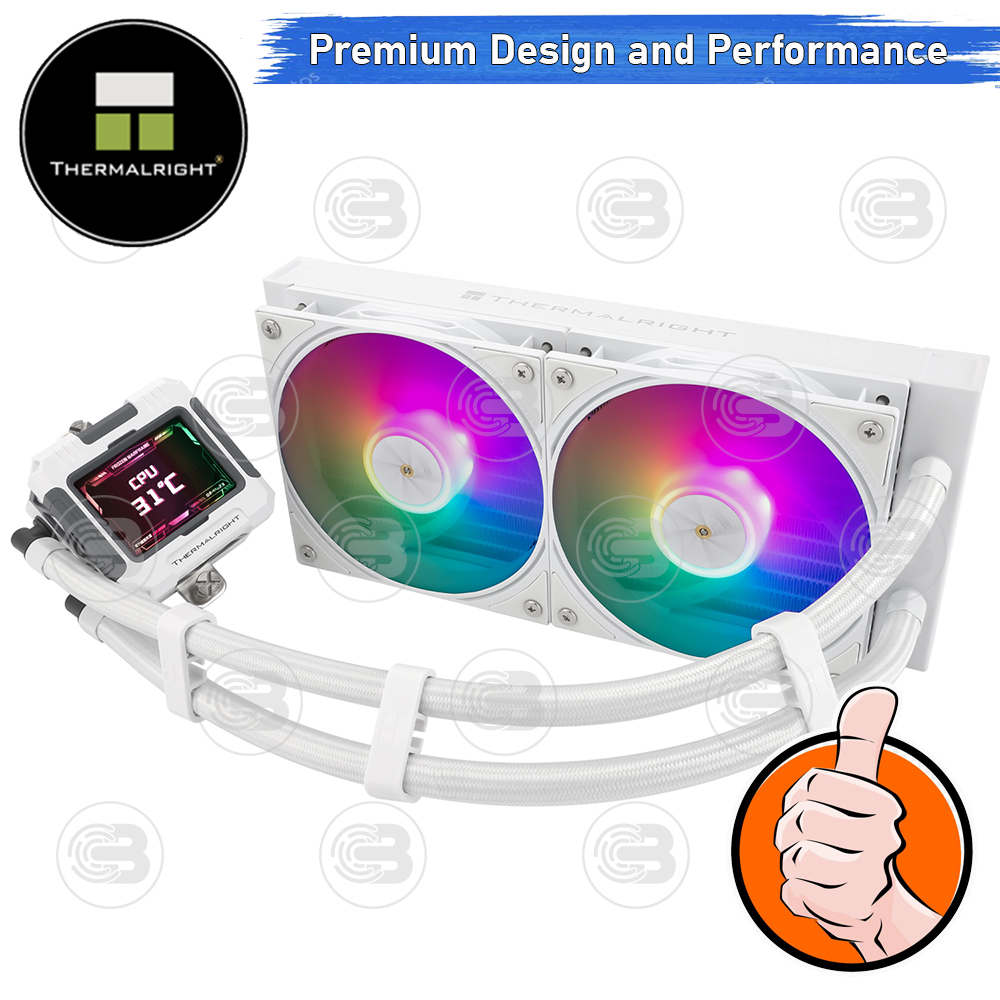 [CoolBlasterThai] Thermalright FROZEN WARFRAME 240 WHITE ARGB AIO Liquid CPU Cooler (AM5/LGA1851 Ready) ประกัน 5 ปี
