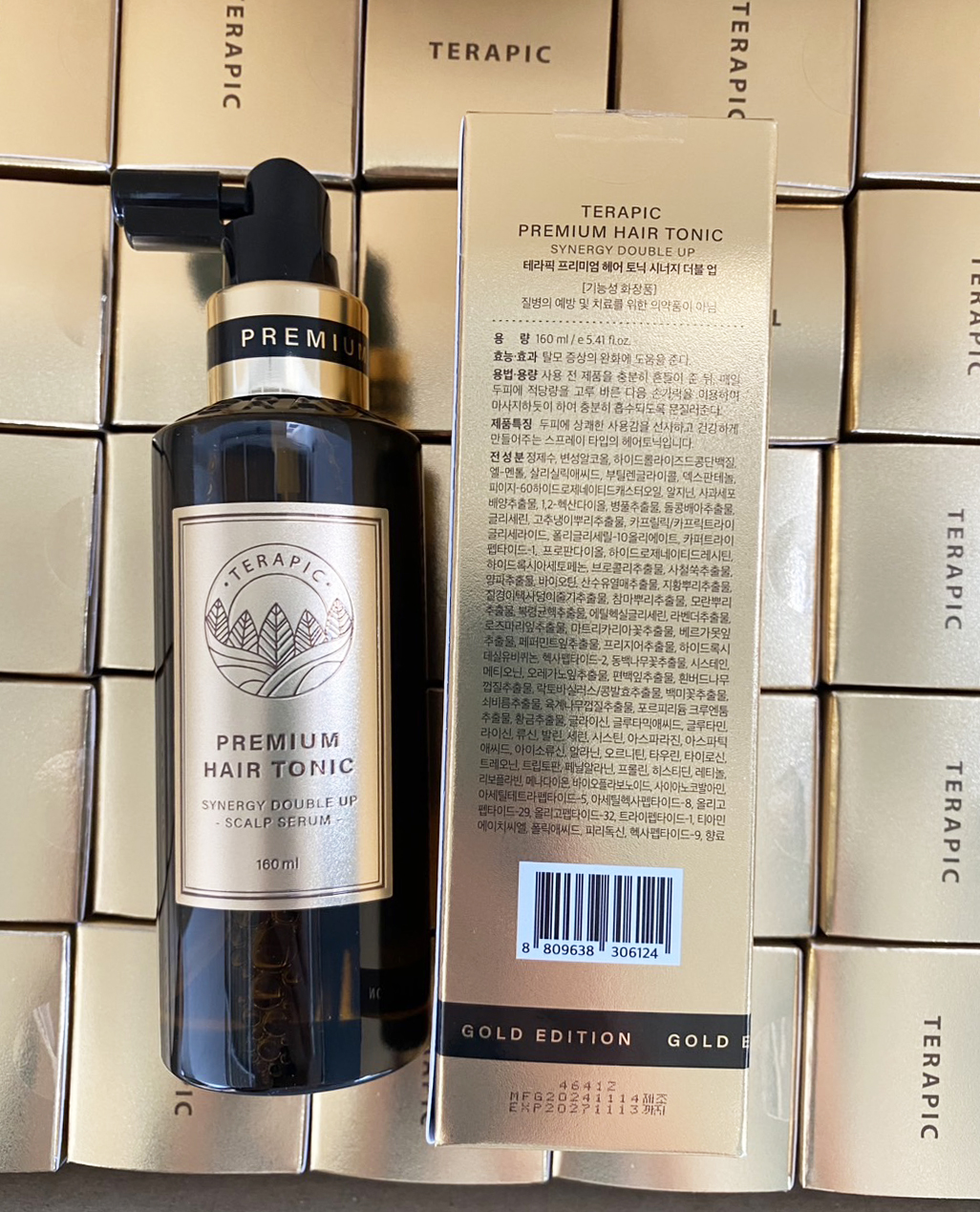 Terapic Premium Total Hair Tonic 150ml. เซรั่มสเปรย์จากเกาหลี แก้ผมร่วง ผมบาง