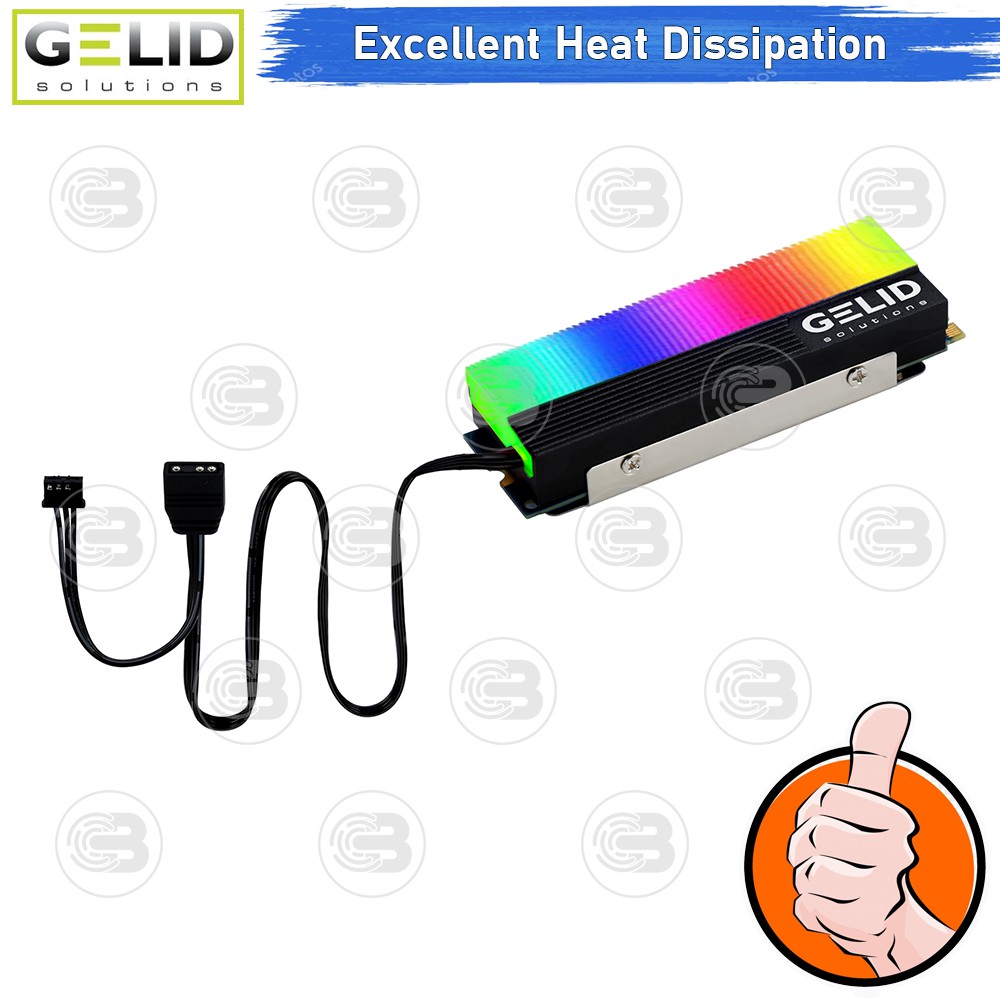 [CoolBlasterThai] GELID GLINT A-RGB M.2 SSD COOLER