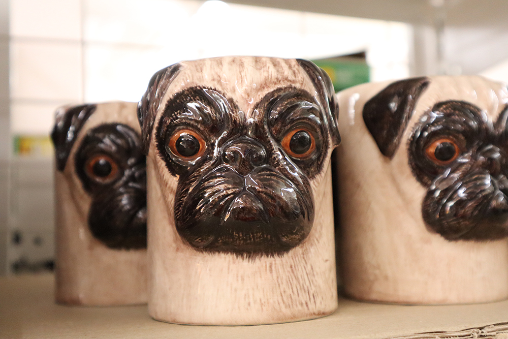 ที่ใส่ปากกา เก็บช้อน ลายหมาปั๊ก