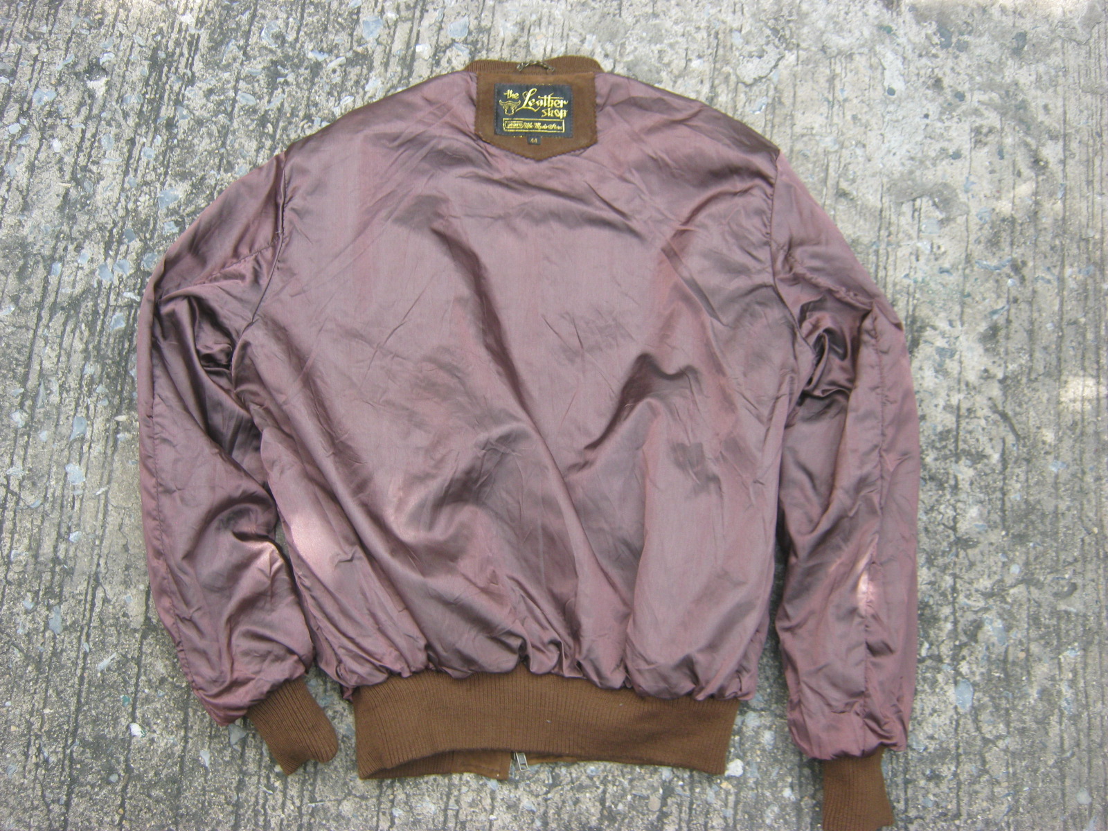 เสื้อ sears brown bomber Bomber jacket Vintage 1950s