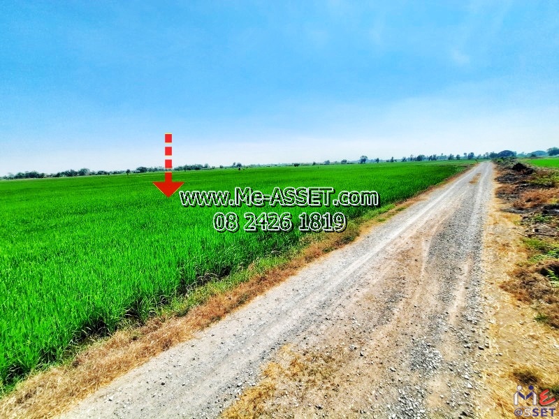 ขายที่ดินเปล่า ย่าน เลียบคลองบ่อสะแกคู้สลอด ไผ่พระ บางไทร อยุธยา : ใกล้วัดสง่างาม และวัดคู้สลอดวุฒิโสภณ : 15-00-41 ไร่