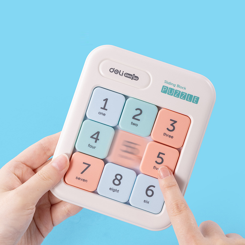 เกมเรียงตัวเลข(แม่เหล็ก) Deli Sliding Block Puzzle ของแท้