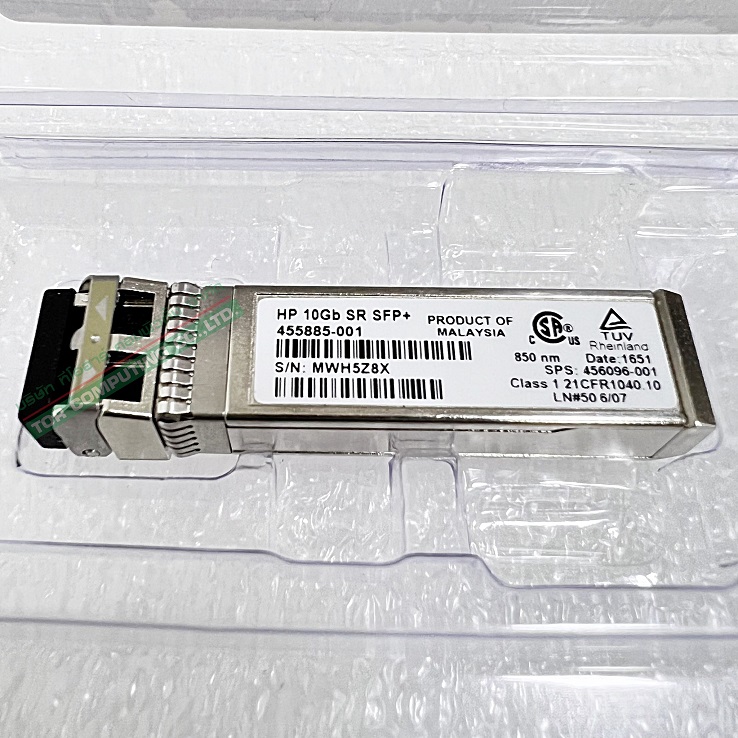 HP 455883-B21 455885-001 456096-001 [TorCompTH ขาย จำหน่าย ราคา] HP 10Gb SR SFP+ Module