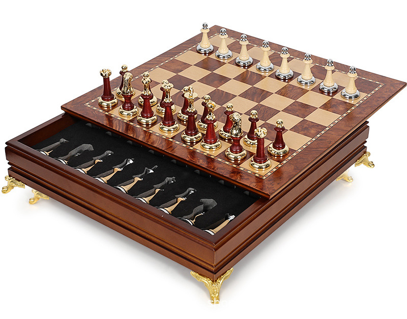 ชุดหมากรุกสากลไม้ Luxury Wooden Chess Set - 15''