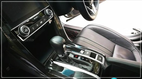 แผ่นปิดคอนโซลเกียร์แท้ลาย Carbon CIVIC