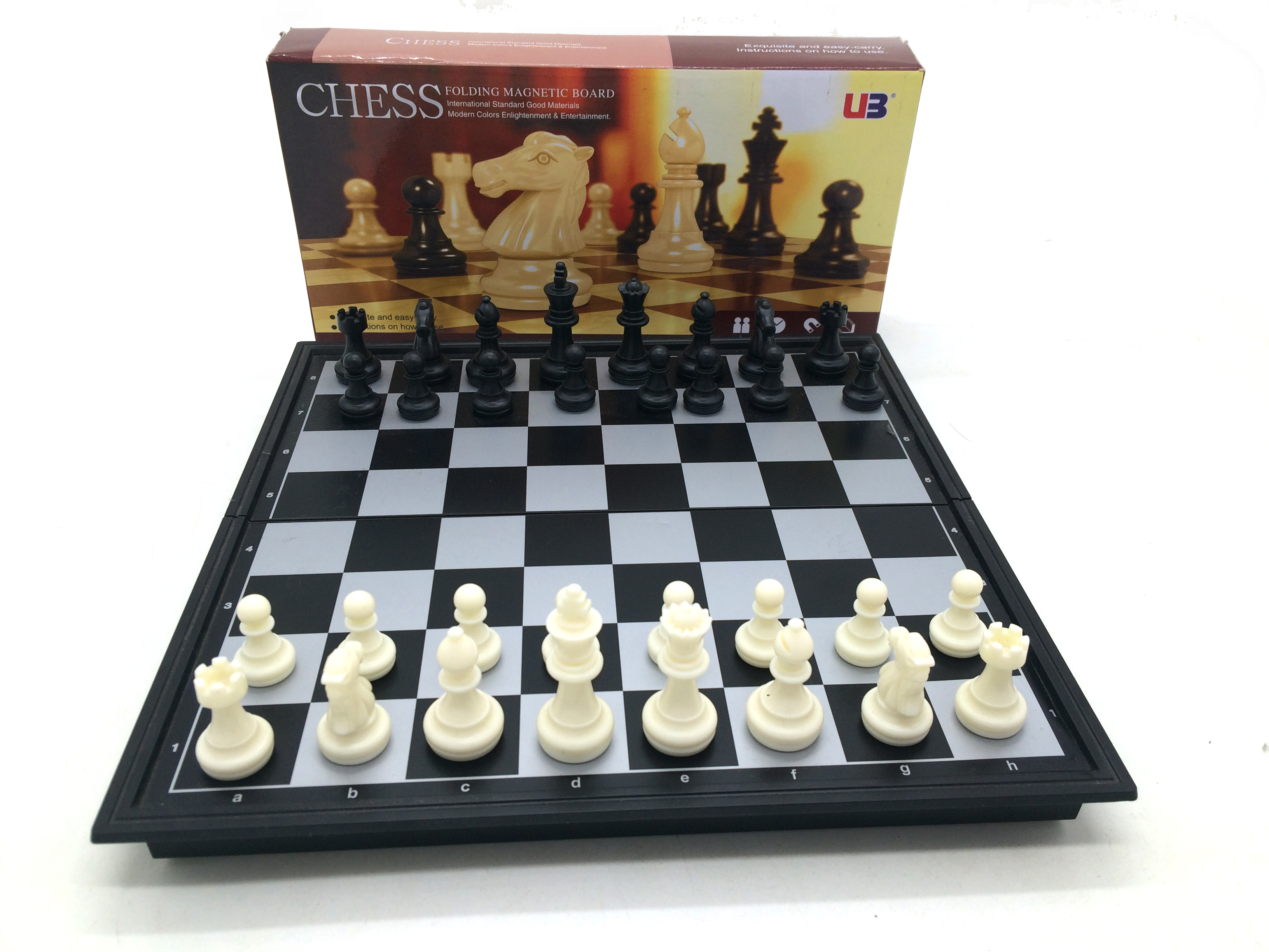 หมากรุกสากลแม่เหล็ก Black&White Magnetic Chess