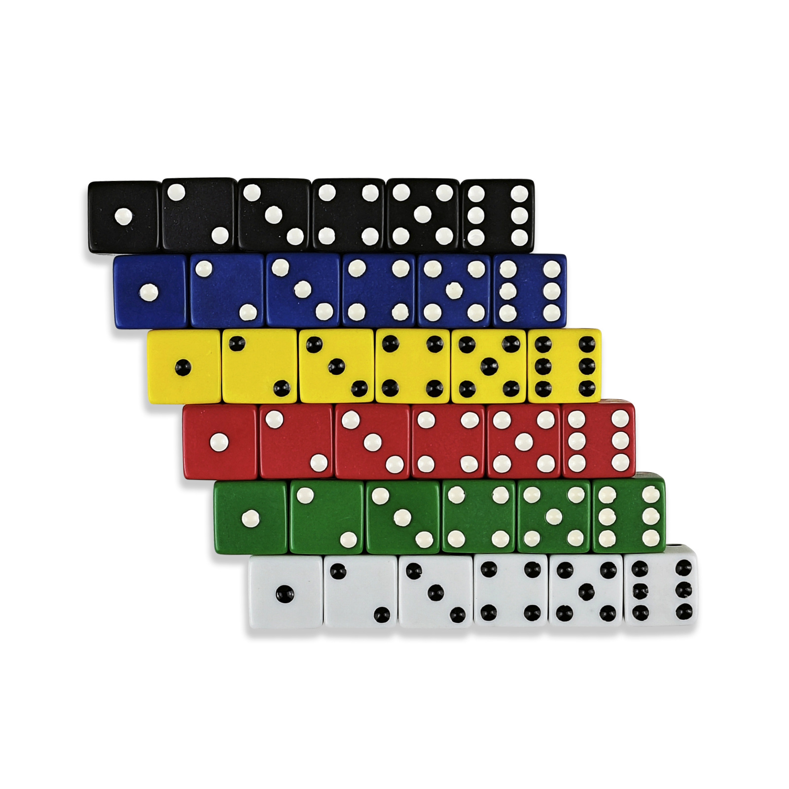 ลูกเต๋าเมลามีนอย่างดี Melamine Dice 16mm (มุมเหลี่ยม)