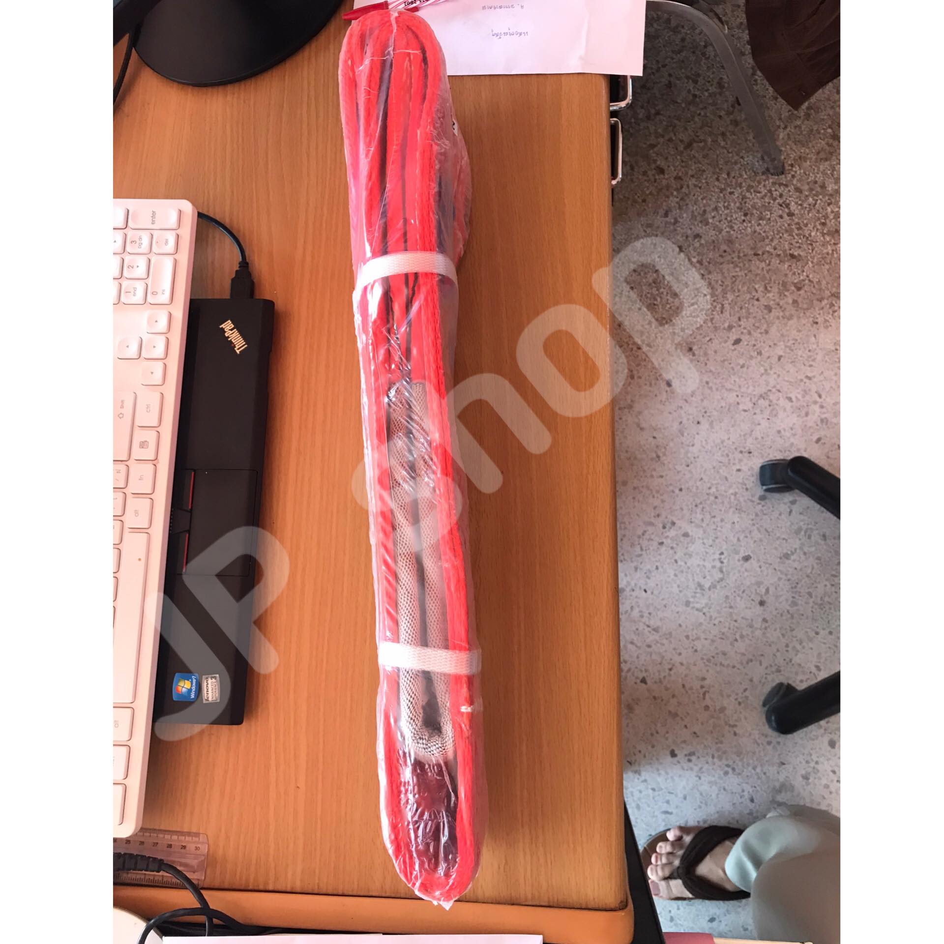 สายพานยกของขนาด 2 เมตร สีแดง หนา ทนทาน แข็งแรง สายสลิง ยกรถเครน สายยกของ อุปกรณ์ยกของหนักสลิงแบนแขวน สายลาก กว้าง 5 นิ้ว ยาว 2 เมตร ยกได้ 5 ตัน #04800