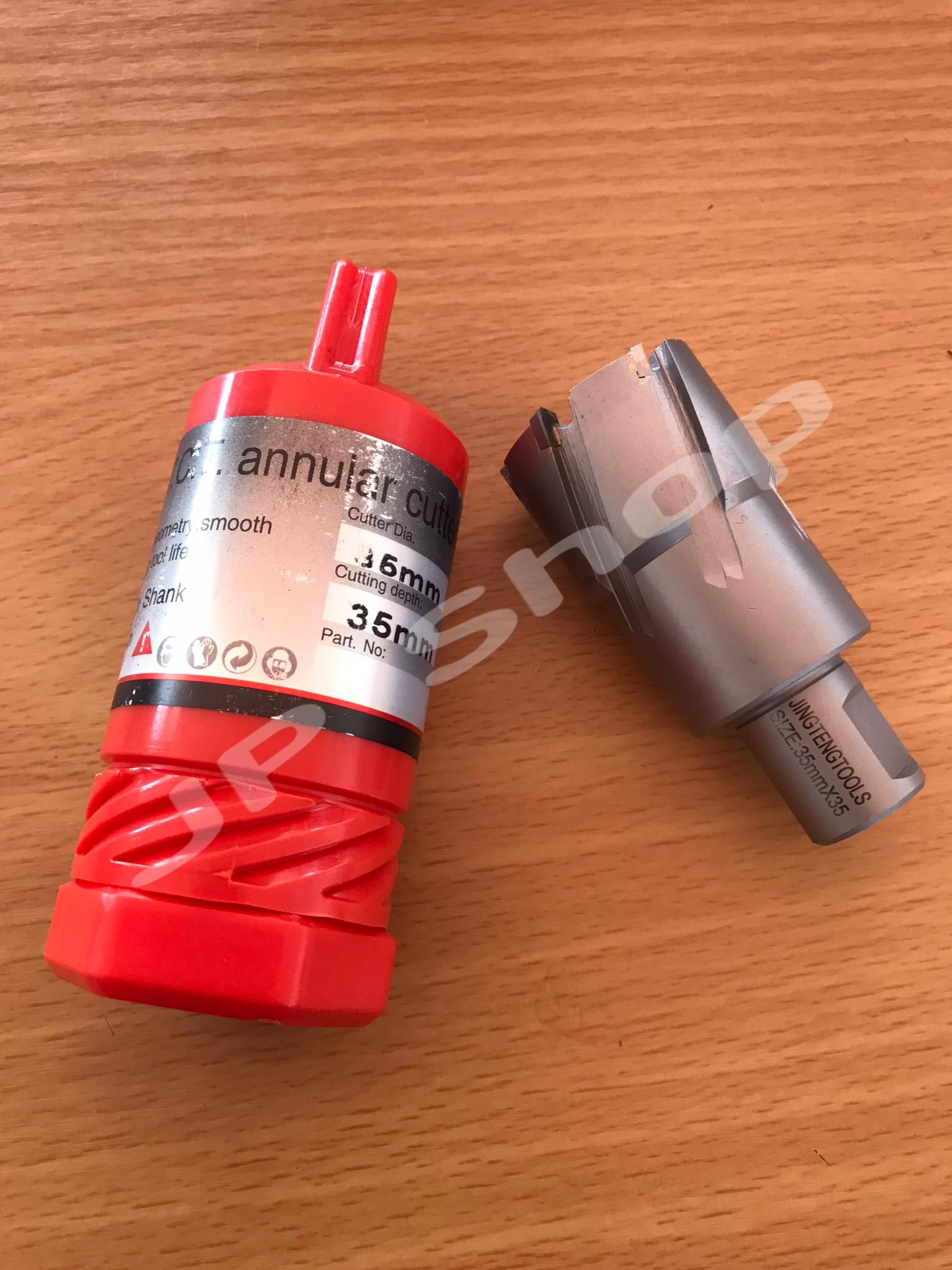 ดอกสว่านเจ็ทบอส แบบโฮลซอว์คาร์ไบสำหรับเจาะเหล็กหนา ด้วยสว่านแม่เหล็กไฟฟ้า ขนาด35*35 มม. #3535