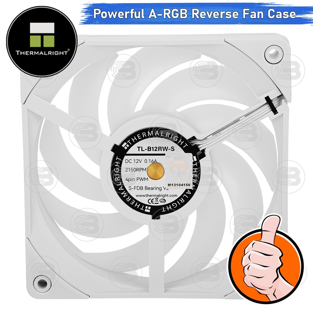 [CoolBlasterThai] Thermalright TL-B12RW-S Reverse Fan Case A-RGB (size 120 mm.) ประกัน 3 ปี