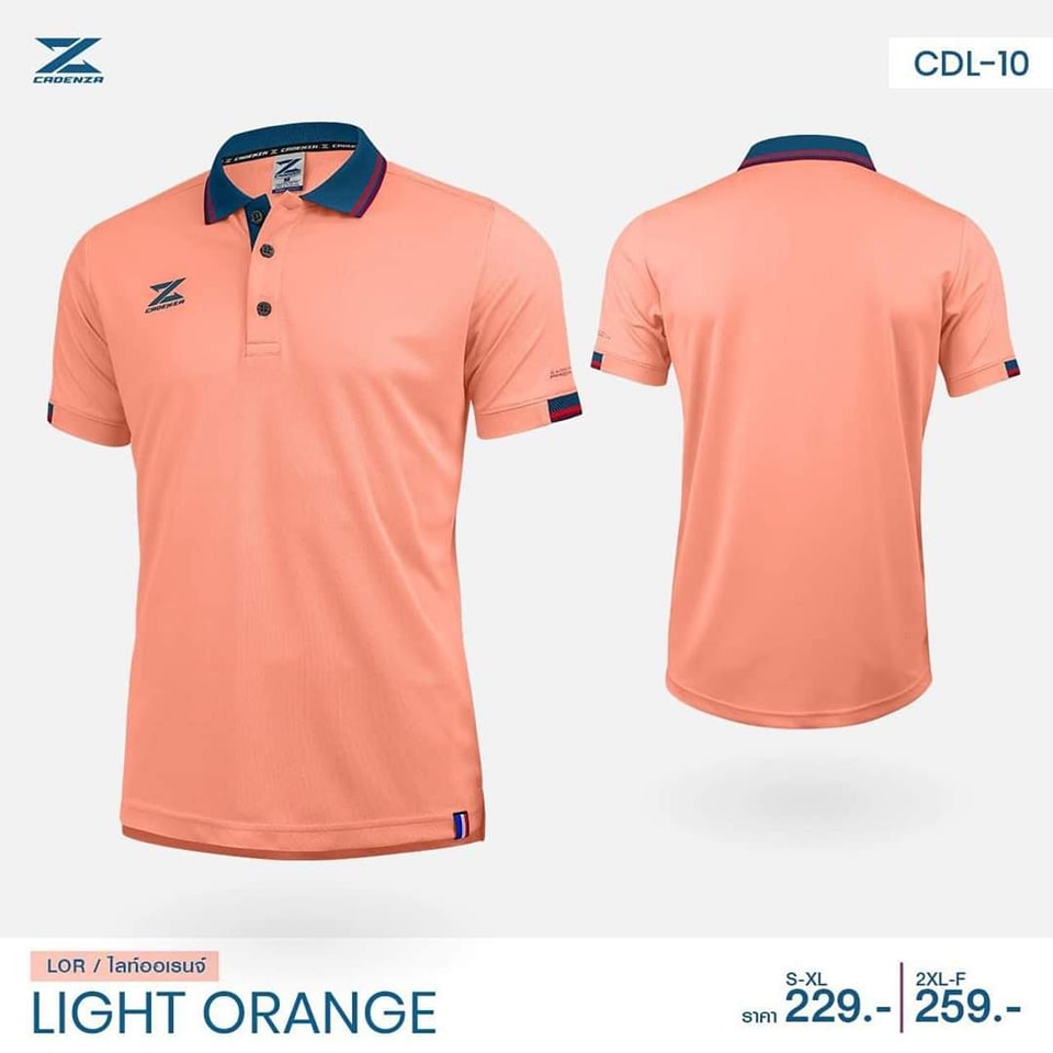 CADENZA CDL-10 POLO SPORT เสื้อโปโล คาเด่นซา โปโลสปอร์ต สีโอรส LOR