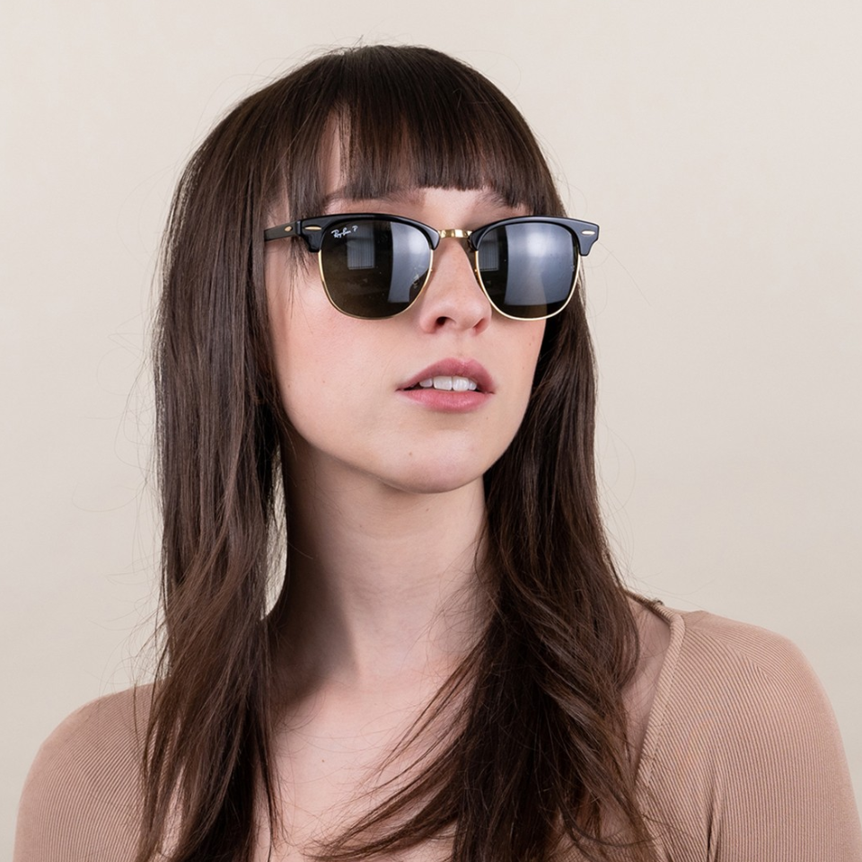 Ray Ban RB3016 901/58 S.51 Clubmaster Polarized lenses