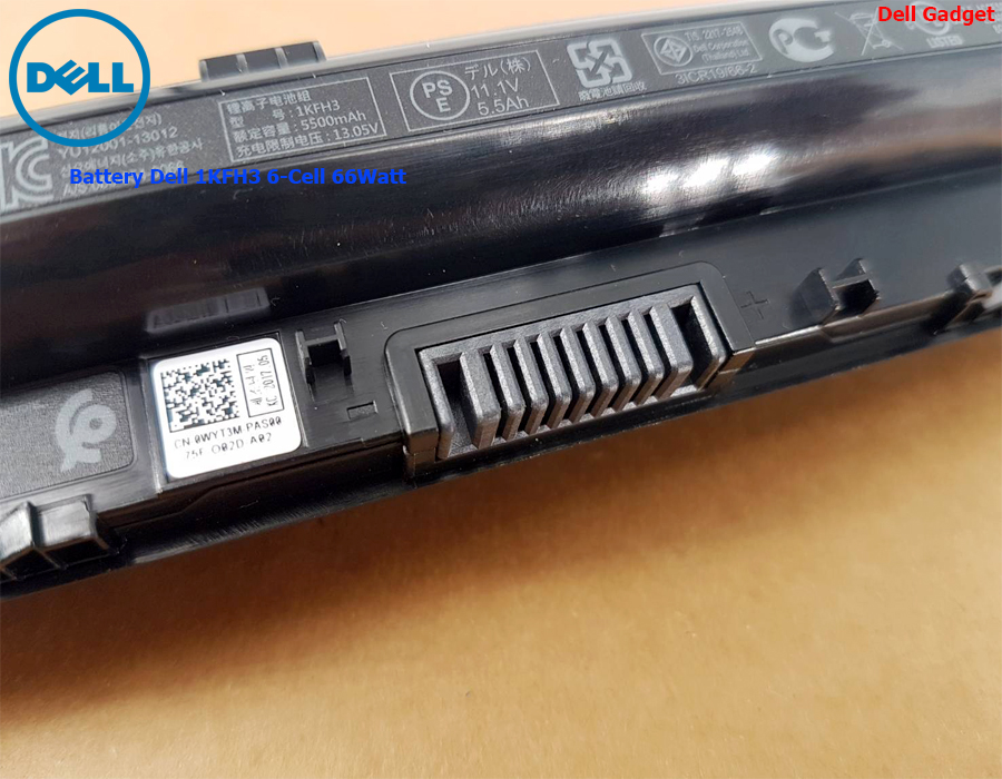 Battery Dell Latitude 3460, 6-Cell, 66Wh, แบตเตอรี่ Dell 1KFH3 ของแท้รับประกันศูนย์ Dell Thailand On-site Service