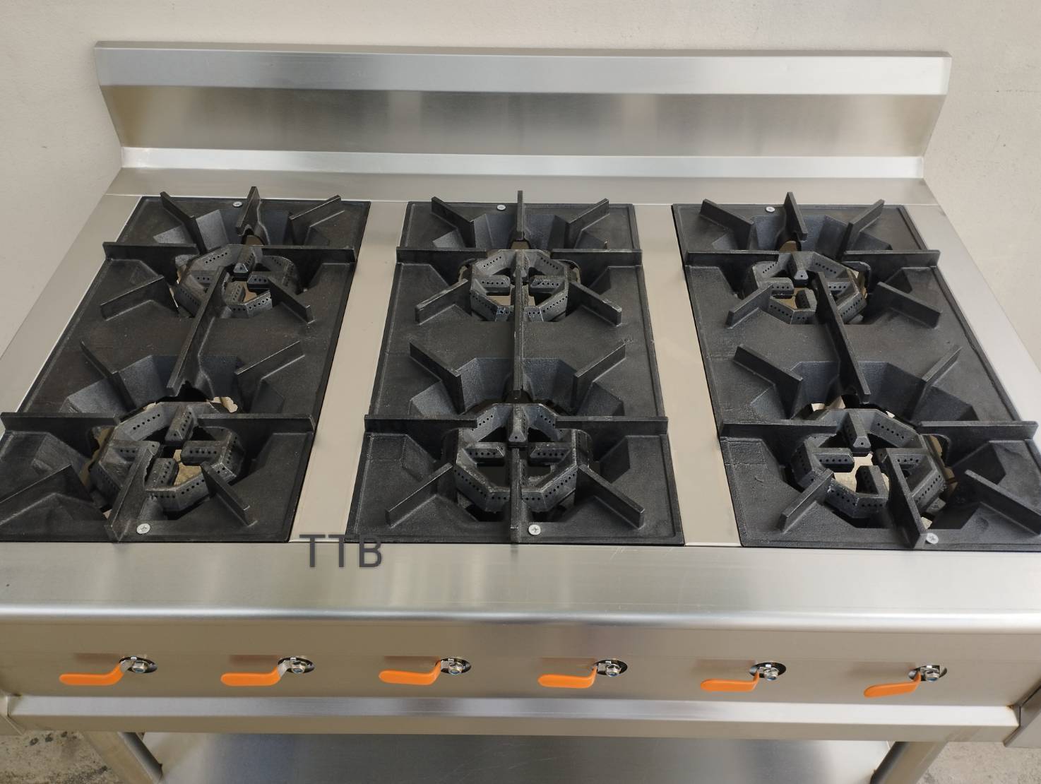 เตาฝรั่งสแตนเลส แบบ 6 หัว รุ่น : ST6-1107580