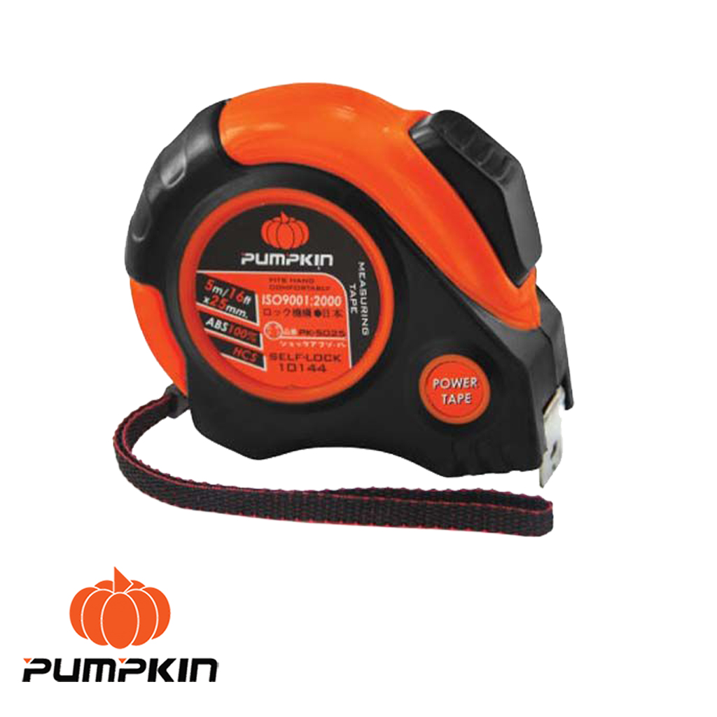 ตลับเมตร PUMPKIN หุ้มยาง 5ม.#10144