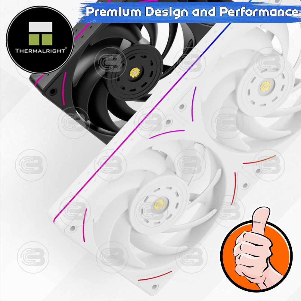 [CoolBlasterThai] Thermalright Trofeo Vision 360 ARGB BLACK AIO Liquid CPU Cooler (AM5/LGA1851 Ready) ประกัน 6 ปี