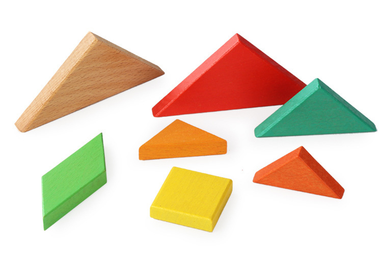 แทนแกรมไม้ Colorful Tangram