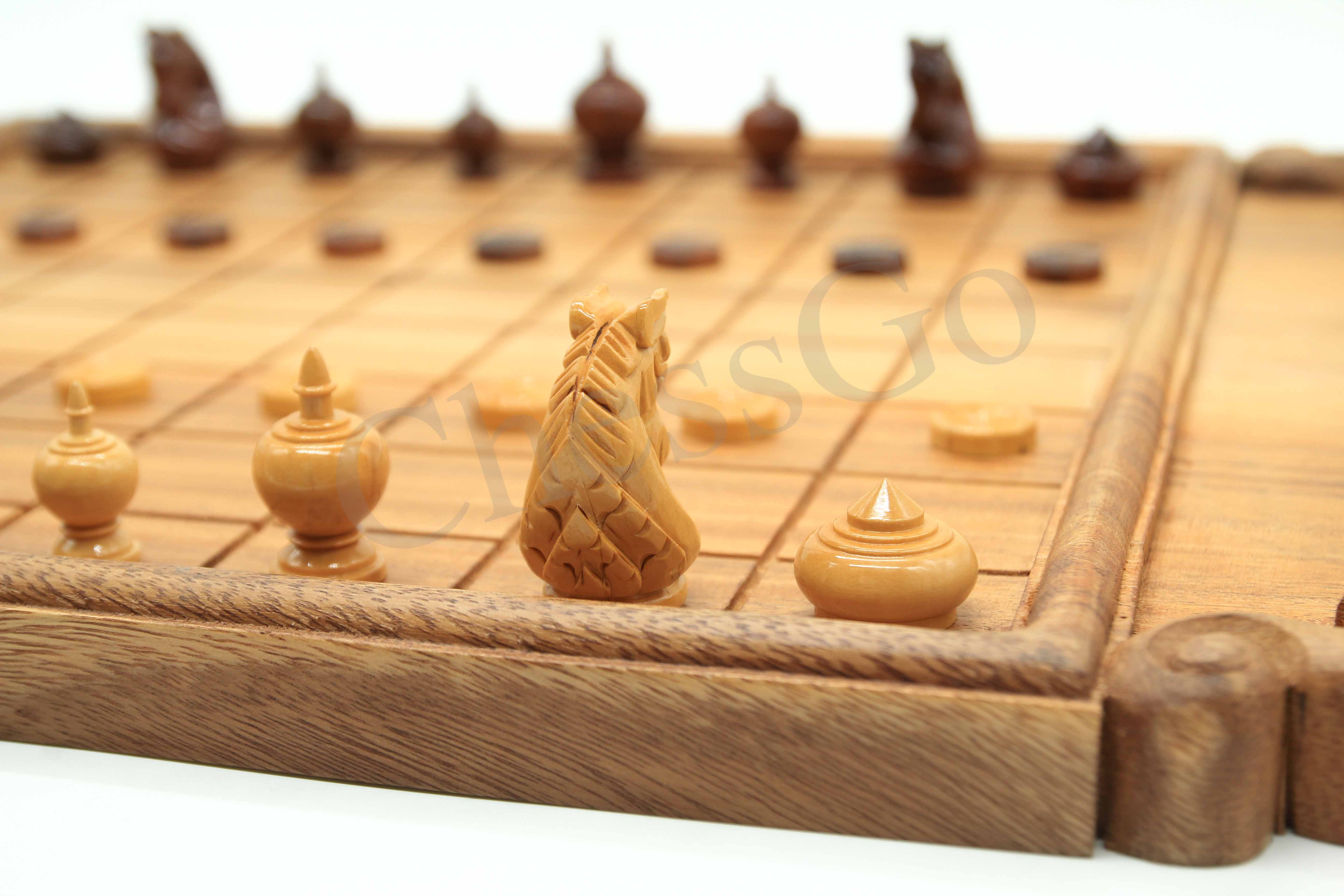 ชุดหมากรุกไทยไม้พฤกษ์B(ตัวไม้รุ่นหงส์มังกร)