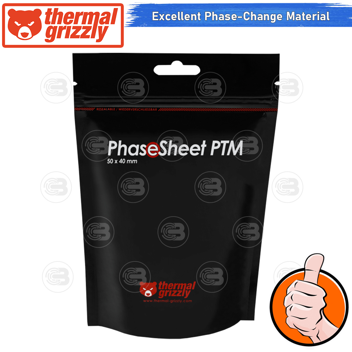 [CoolBlasterThai] Thermal Grizzly PhaseSheet PTM 50x40 mm.