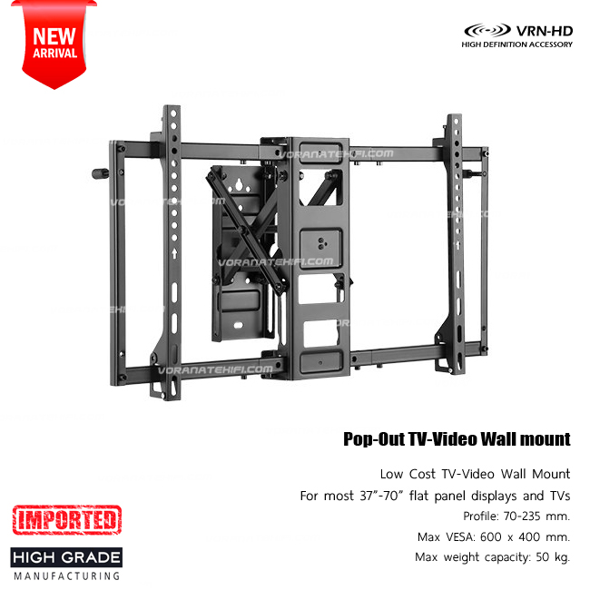 in-wall 3770 series ขาแขวนทีวี 37"-70" แบบ pop-out, Max VESA 600 x 400mm., Weight Capacity 50 Kg.,สำหรับงานติดตั้งแบบ "ฝังจอภาพลงในเฟอร์นิเจอร์บิวท์อิน"