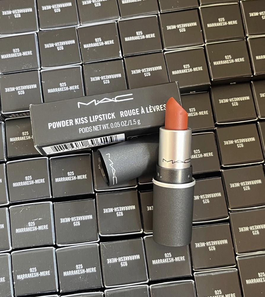 Mac powder kiss lipstick ขนาด 1.5g. สี #925MerrakeshMere ขนาดทดลอง ของแท้