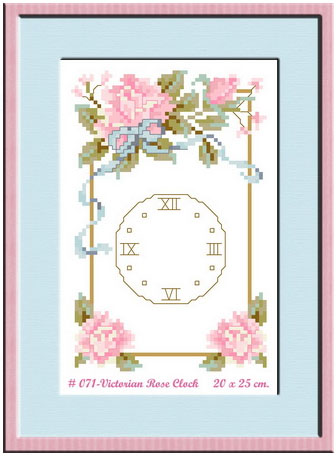 VICTORIAN ROSE CLOCK