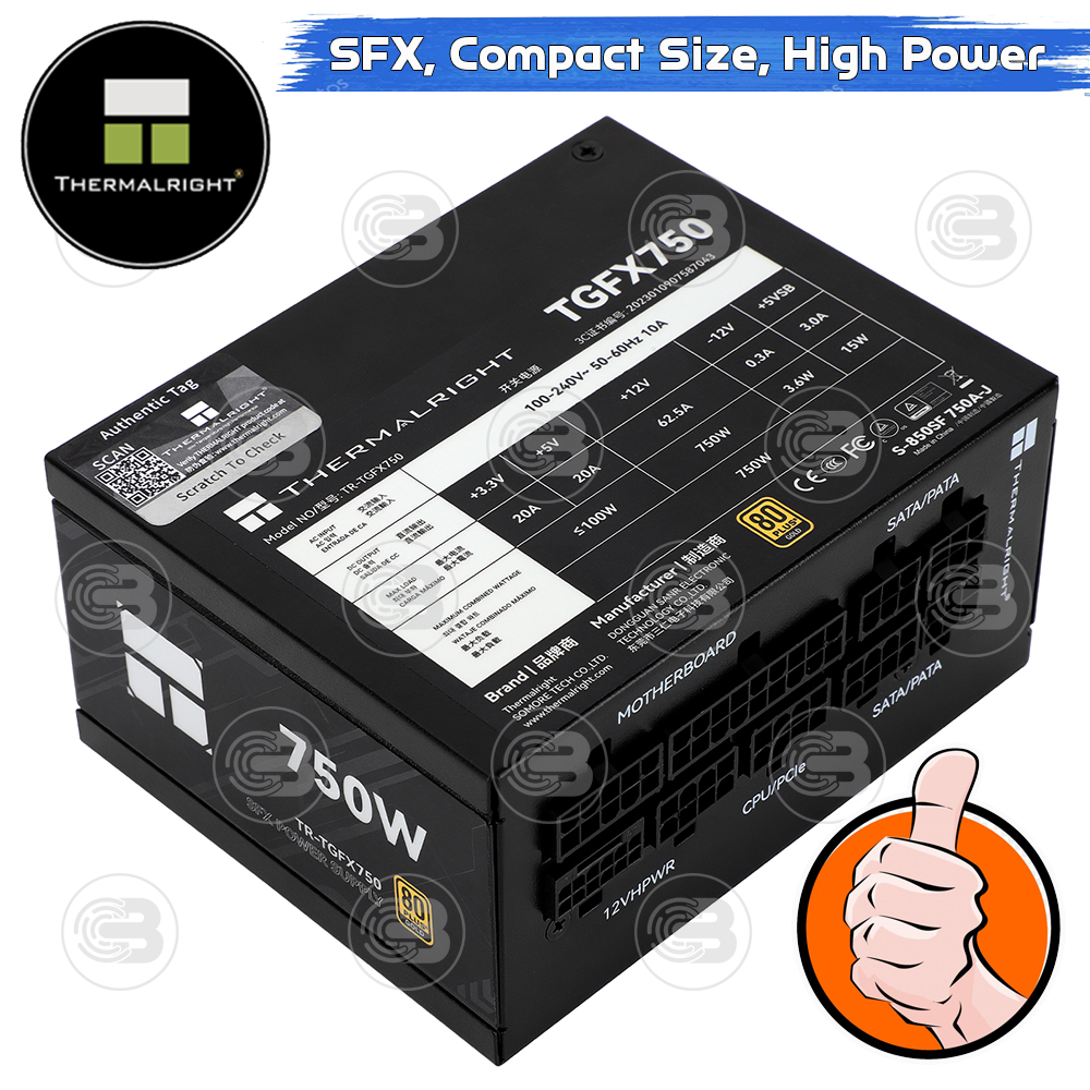 [CoolBlasterThai] Thermalright SFX Power Supply 750W 80 Plus Gold Embossed Full Modular (TGFX 750) ประกัน 5 ปี