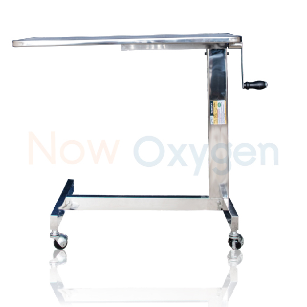 โต๊ะค่อมเตียง ทานอาหาร ปรับระดับได้ สแตนเลสหนา รับประกัน 1 ปี