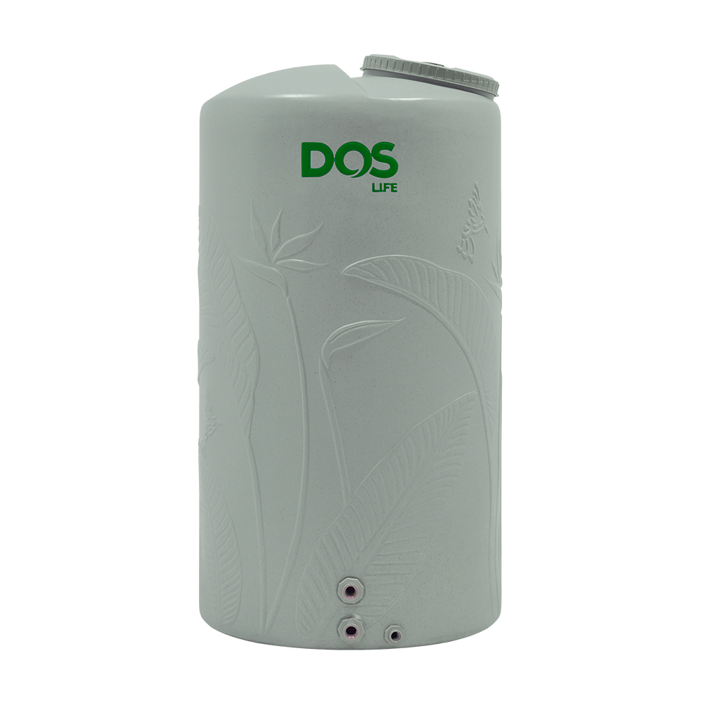ถังเก็บน้ำ DOS Paradise Silver Combac HY-64/GG 500-2000L สีซิลเวอร์เกรย์