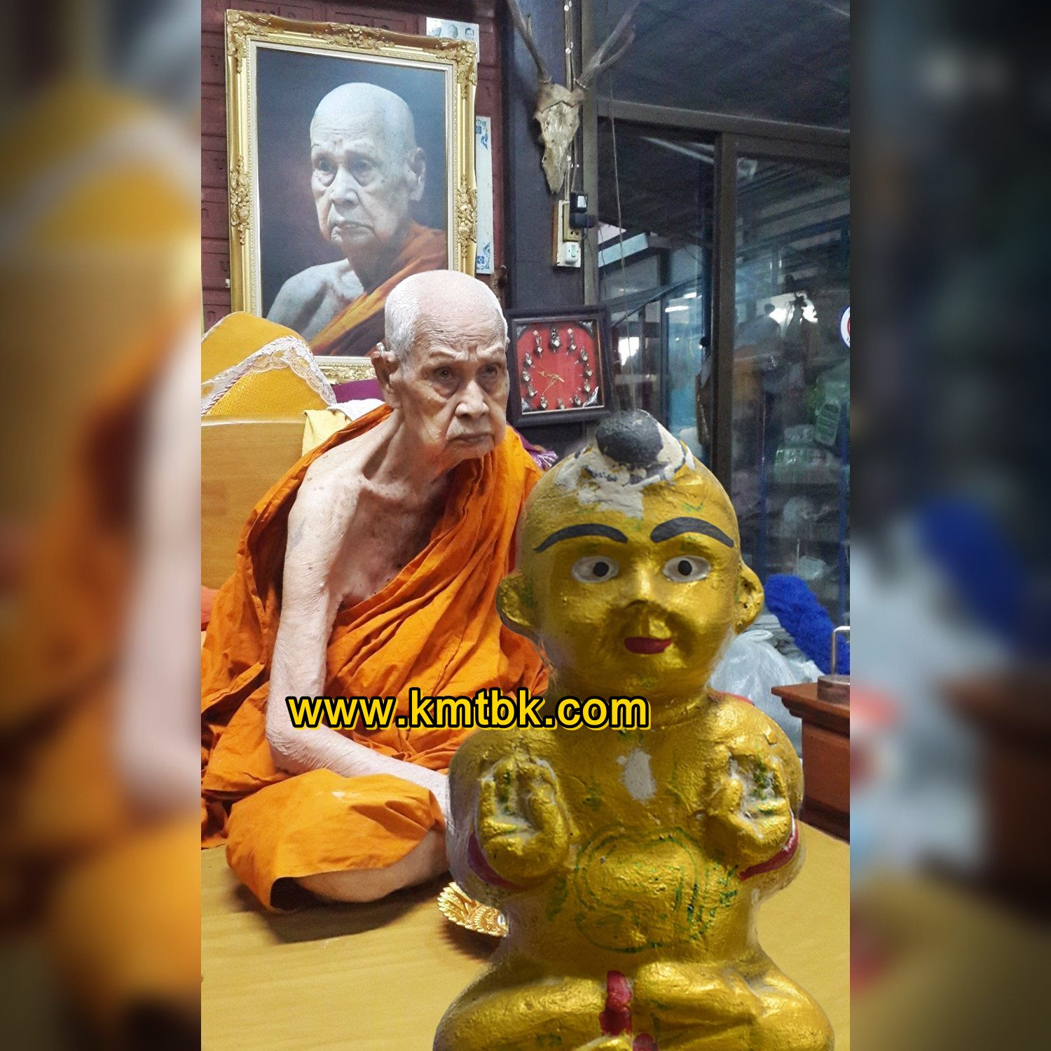 กุมารทองสมบููรณ์ทรัพย์ ฐานกระต่าย หลวงปู่แย้ม วัดสามง่าม จ.นครปฐม ปี2557 ของแท้จากวัด