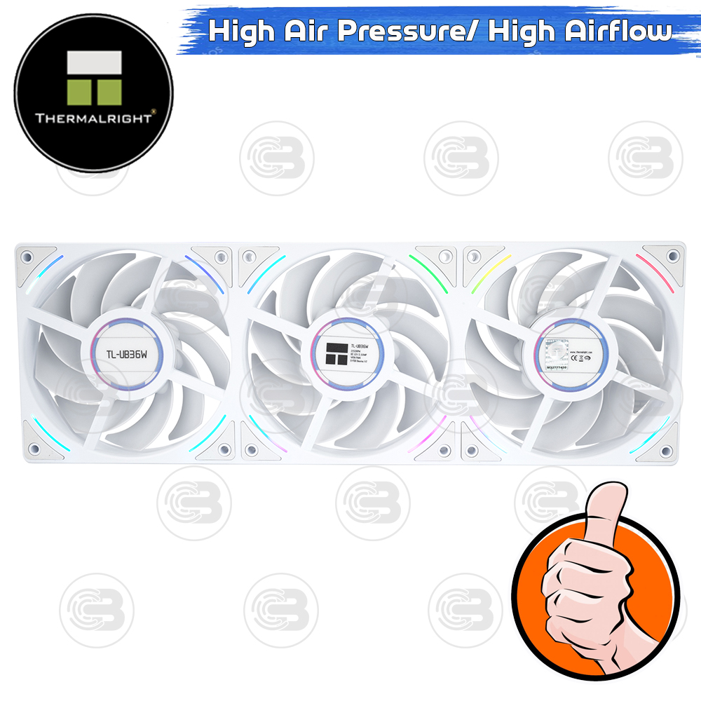 [CoolBlasterThai] Thermalright TL-UB36W Row Fan Optimized Static Pressure ARGB (size 120 mm.) ประกัน 3 ปี