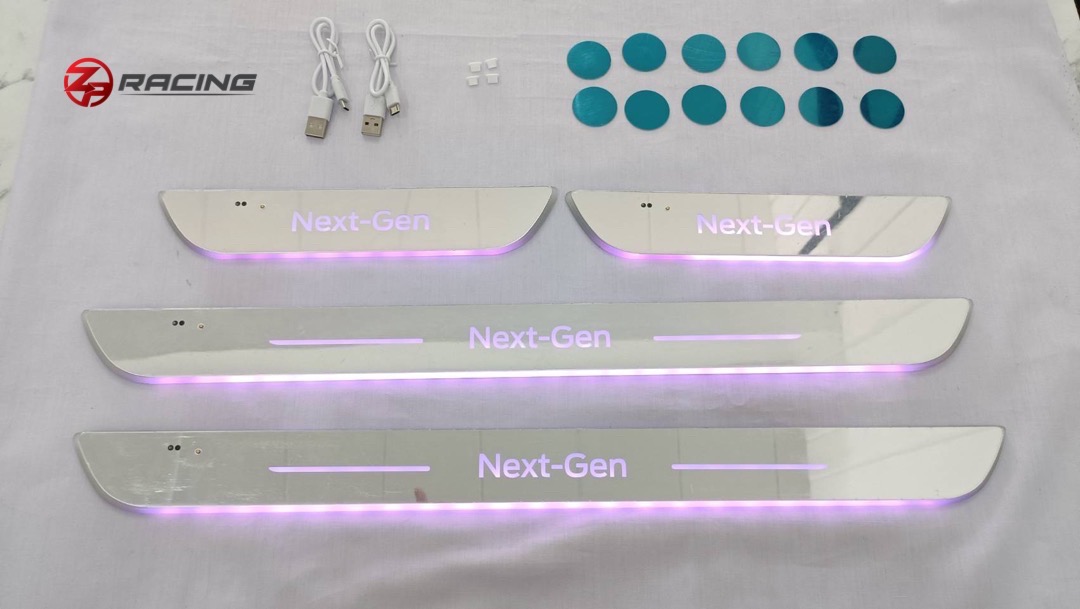 คิ้วบันได สคัฟเพลท Next Gen Everest ฟอร์ดเอเวอเรสต์ มีไฟ LED แบบวิ่ง