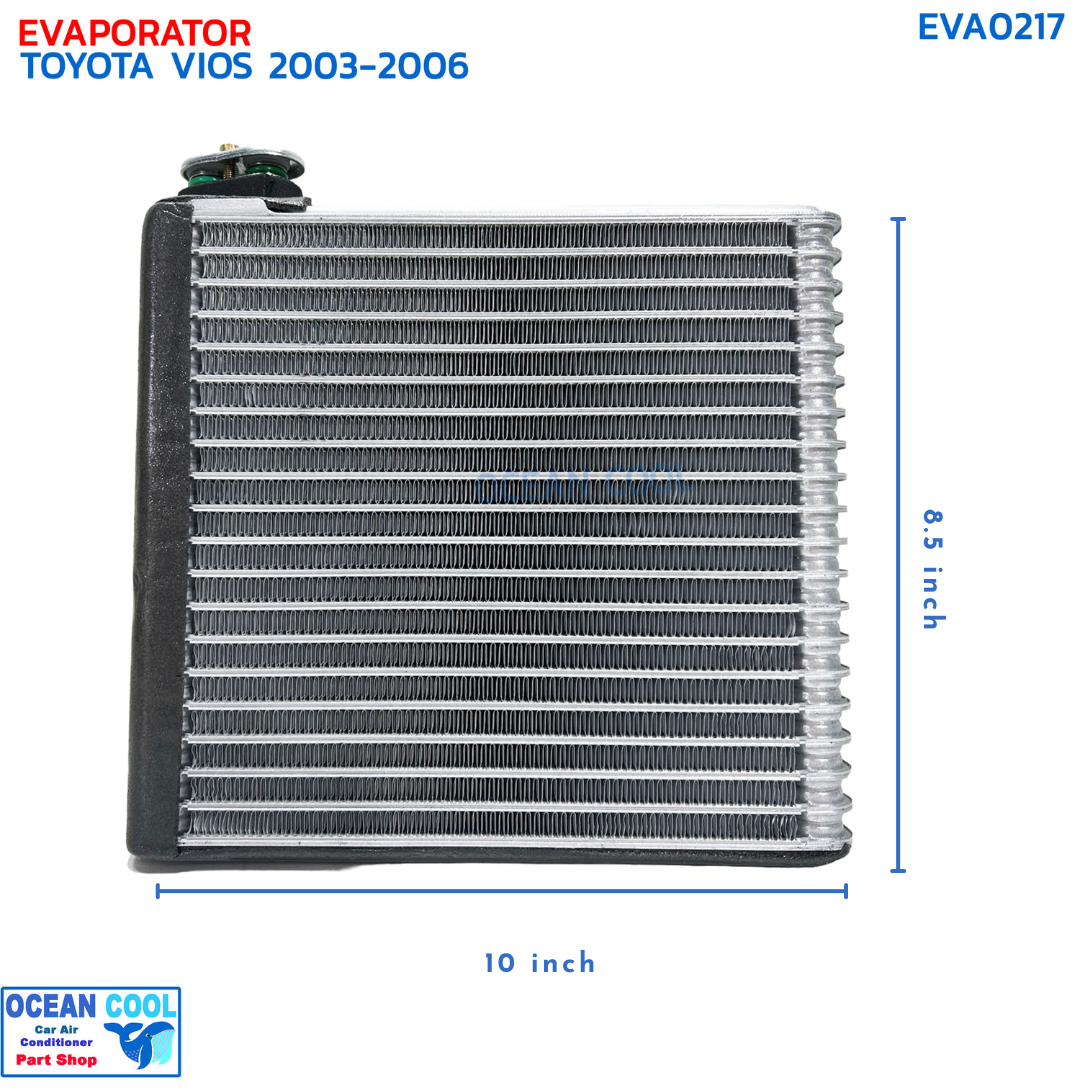 คอยล์เย็น โตโยต้า วีออส 2003-2006 รุ่นแรก EVA0217 EVAPORATOR TOYOTA VIOS '03-'06 ตู้แอร์ คอยเย็น แผงคอยเย็น แอร์รถยนต์