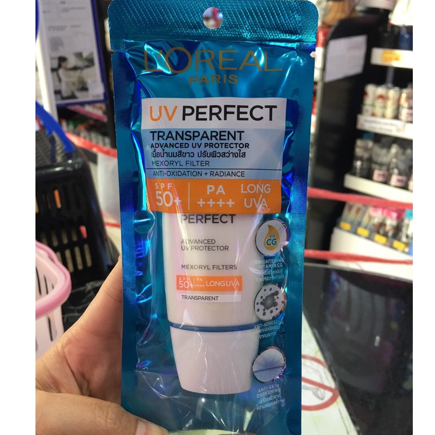 แท้พร้อมส่ง‣ L'Oreal Paris UV Perfect 30ml ผลิตภัณฑ์ป้องกันแสงแดด ครีมกันแดดสำหรับหน้า