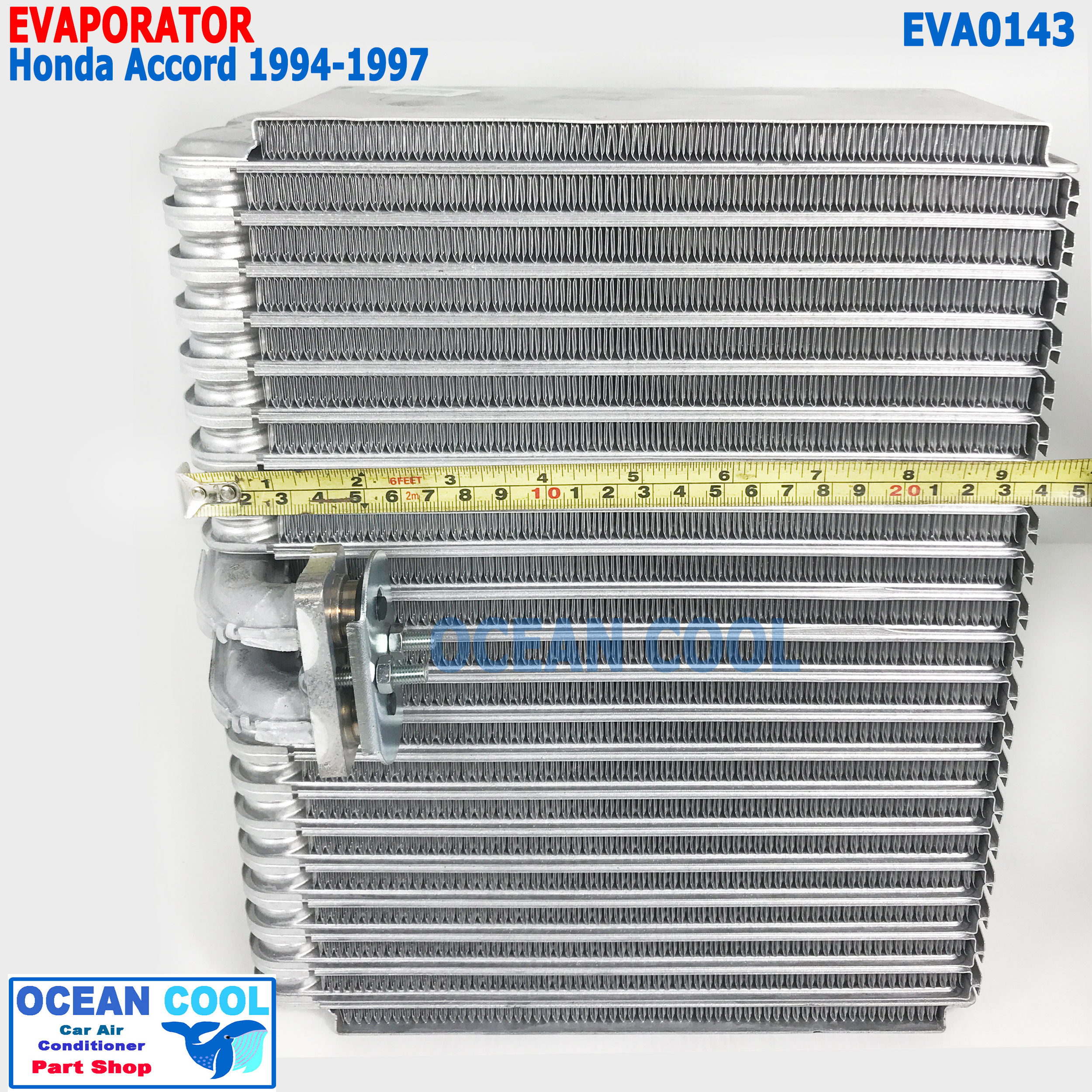 คอยล์เย็น ฮอนด้า แอคคอร์ด 1994 - 1997 วาล์วบล็อก EVA0143 AC Evaporator Honda Accord คอยล์เย็น ตู้แอร์ คอยเย็น คอล์ยเย็น Accord'94