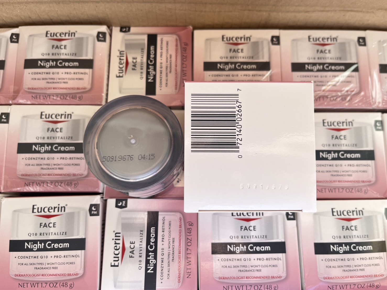 ครีมกลางคืน Eucerin Face Q10 Revitalize Night Cream + Coenzyme (Pro-Retinol for all skin type) 48g.