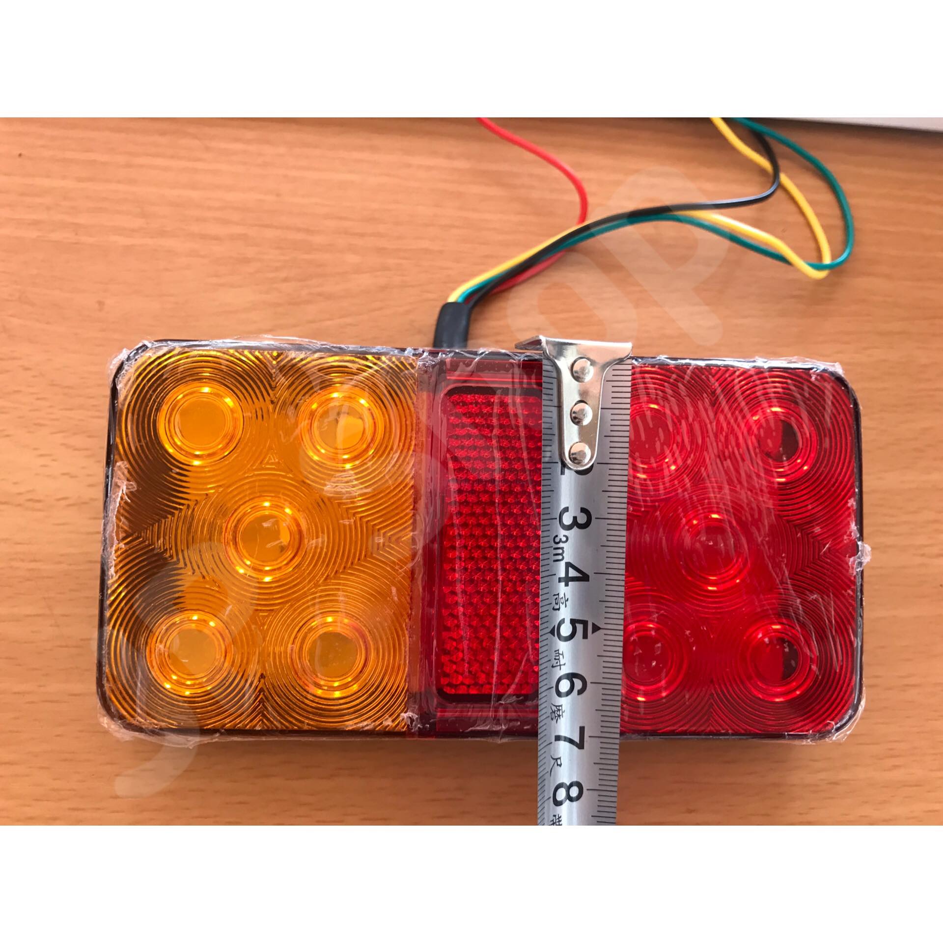 ไฟข้าง สำหรับรถบรรทุก LED 24V เหลือง-แดง #0699